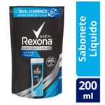 Refil Sabonete Líquido Rexona Men Antibacterial Active 200ml