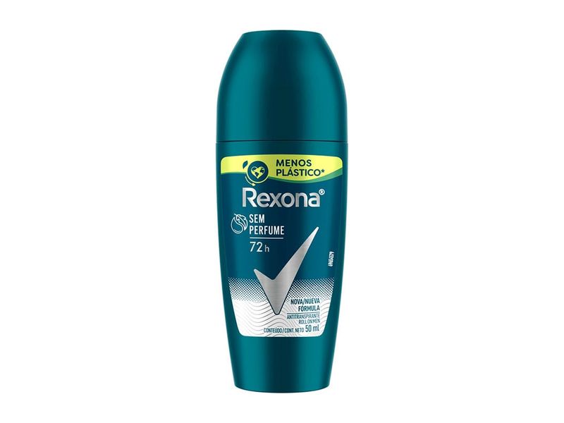 Desodorante Antitranspirante Roll On Rexona Men Sem Perfume 50ml