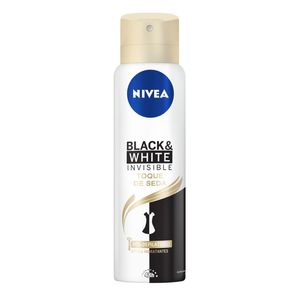 Desodorante Antitranspirante Aerosol Nivea Invisible Black & White Toque de Seda 150ml