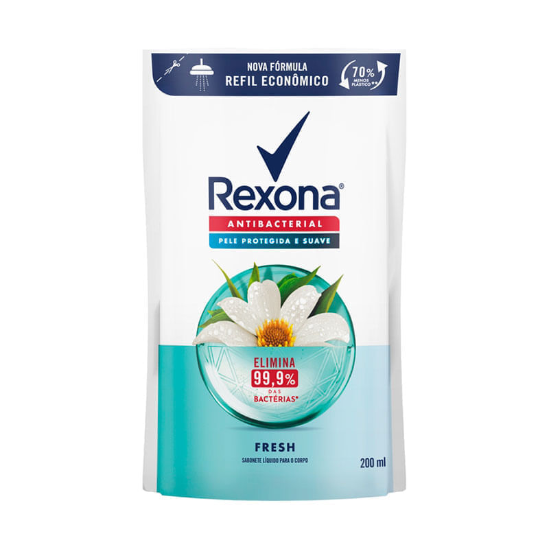 Refil Sabonete Líquido Rexona Antibacterial Erva-Doce 200ml