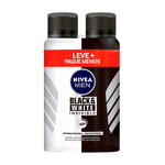 Desodorante Antitranspirante Aerosol Nivea Men Invisible for Black & White Fresh 2 Unidades - 150ml Cada