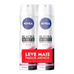 Desodorante Aerosol Nivea Invisible Black & White Clear 2 Unidades 150ml