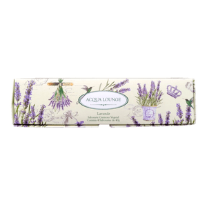 Sabonete Cremoso Vegetal em Barra Acqua Lounge Lavanda 4 Unidades 40g