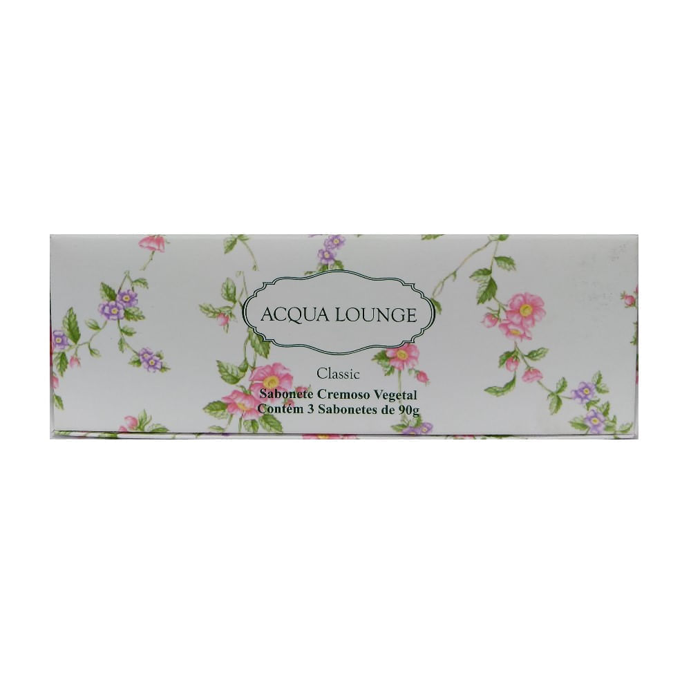 Sabonete Acqua Classic 3x90g: higiene perfumada, Dermo