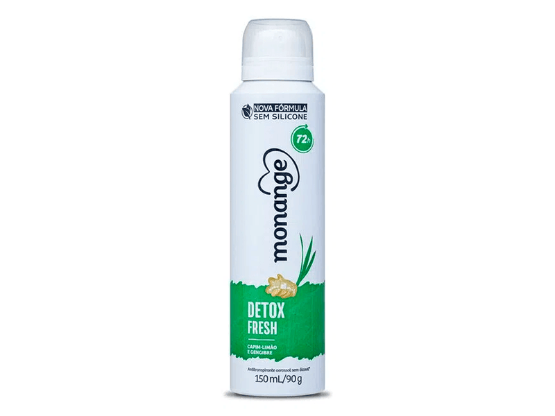 Desodorante Antitranspirante Aerossol Monange Detox Fresh 150ml