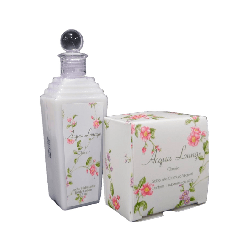 Kit Acqua Lounge Classic Contém: 1 Loção Hidratante 64ml + 1