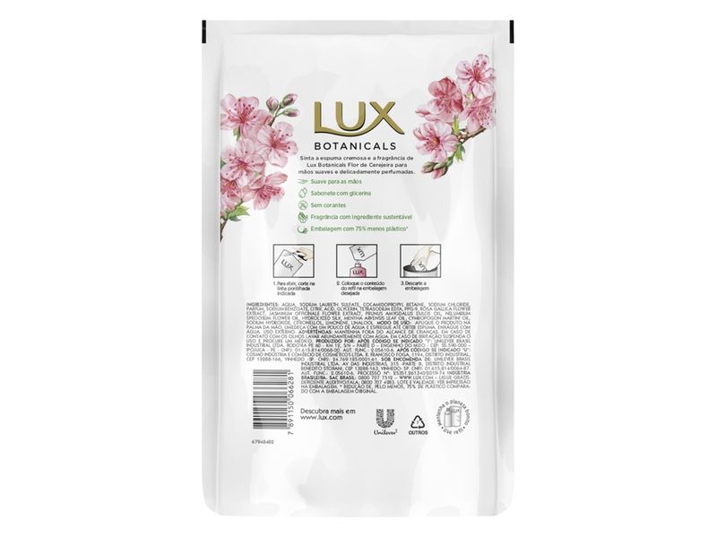 Sabonete Liquido Lux Flor de Cerejeira Refil 440ml