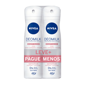 Kit Desodorante Aerosol Nivea Deomilk Sensitive 150ml Cada
