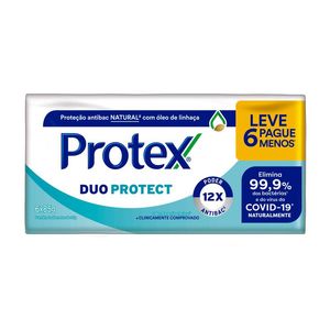 Sabonete em Barra Protex Duo Protect 6 Unidades 85g Cada