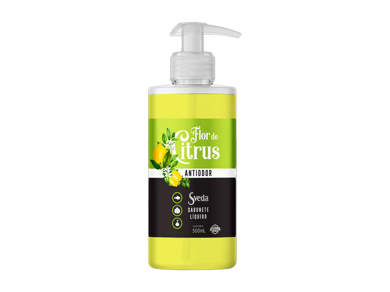 Sabonete Líquido Sveda Antiodor Flor de Citrus 500ml