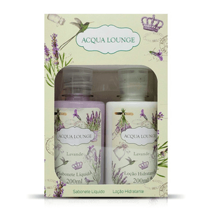 Kit Anecy Acqua Longe Lavanda Loção Hidratante 200ml + Sabonete Líquido 200ml