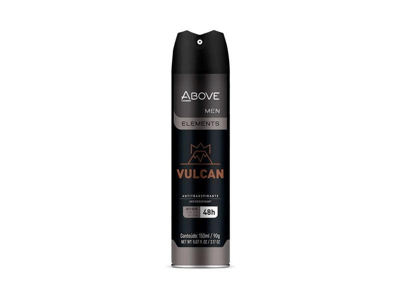 Desodorante Antitranspirante Aerossol  Above Men Vulcan 48h 150ml