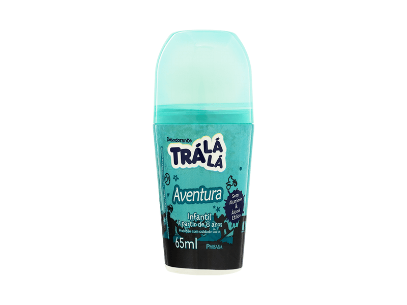 Desodorante Roll-On Infantil Trá Lá Lá Aventura 65ml