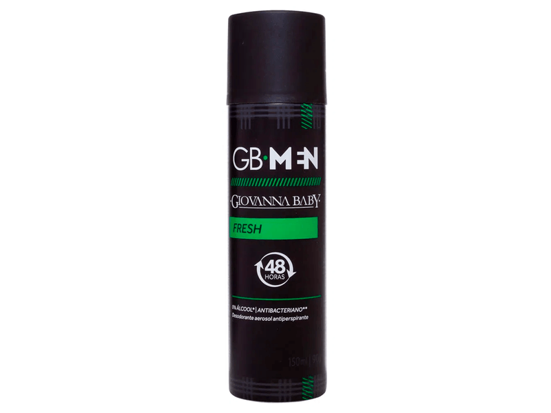 Desodorante Aerosol Antiperspirante GB-Men Fresh 150ml