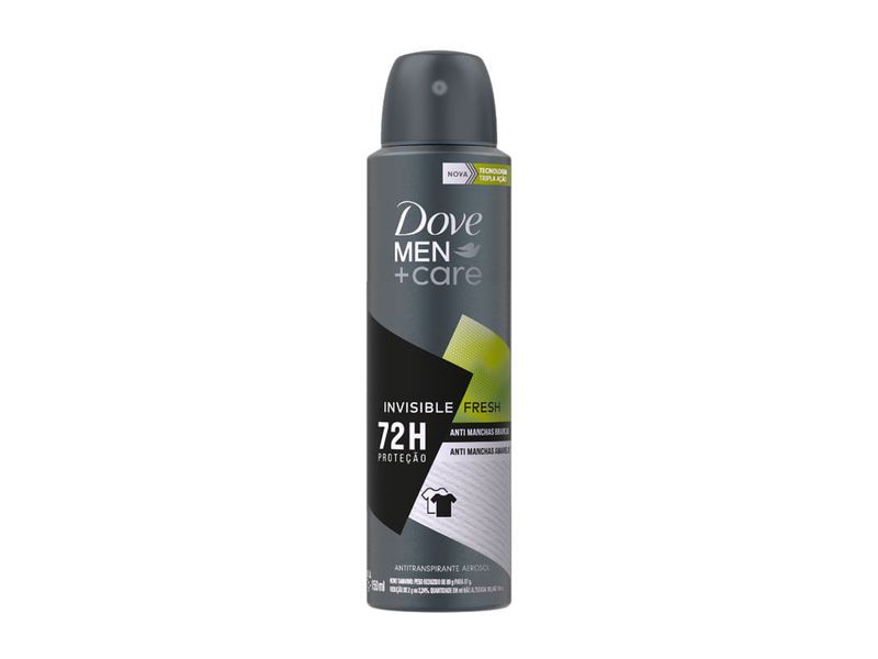 Desodorante Antitranspirante Aerosol Dove Men Care Invisible Fresh 72h 150ml