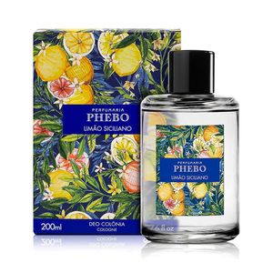 Deo Colônia Phebo Mediterrâneo Limão Siciliano 200ml