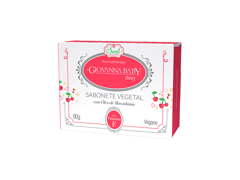 Sabonete Vegetal Em Barra Giovanna Baby Cheerry 90g