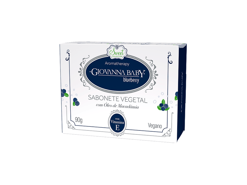 Sabonete Vegetal Em Barra Giovanna Baby Blueberry 90g