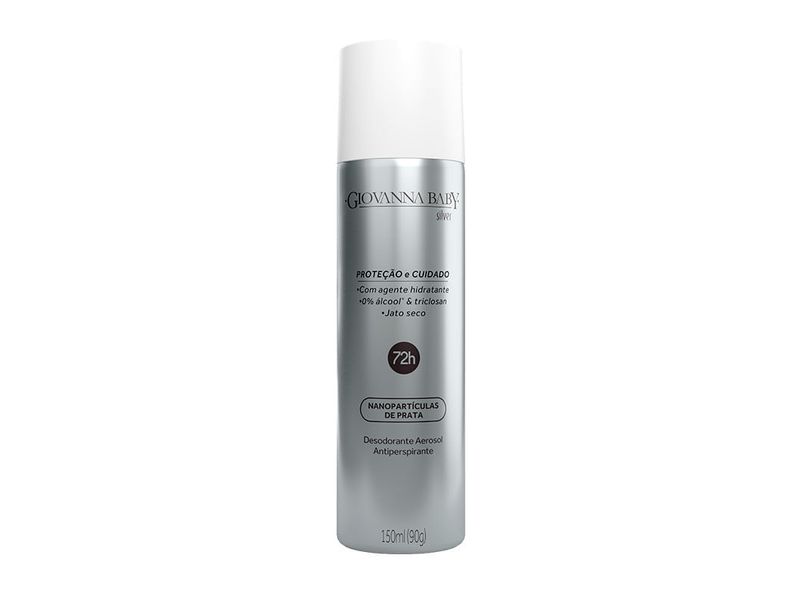 Desodorante Aerosol Antiperspirante Giovanna Baby Silver 150ml