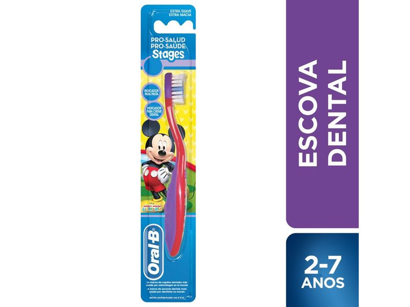 Escova-Dental-Pro-Saude-Stages-2-Mickey-Minnie-1-Unidade