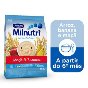 Cereal Infantil Milnutri  Banana e Maçã 180g