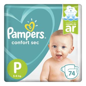 Fralda Pampers Confort Sec Super P 74 Unidades