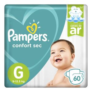 Fralda Pampers Confort Sec Super G 60 Unidades