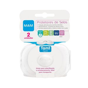 Protetor Para Seios MAM Nipple Shields Tamanho 1 Regular 2 Unidades