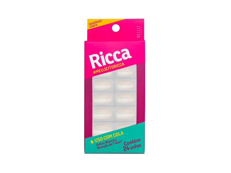 Unhas-Posticas-Ricca-Naturais-Quadrado-Curto