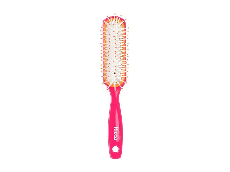 Escova-de-Cabelo-Ricca-Basic-Colors-Retangular-Almofada-1-Unidade