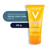 Protetor-Solar-Facial-Vichy-Ideal-Soleil-Efeito-Matificante-FPS30-Cor-Clara-40g