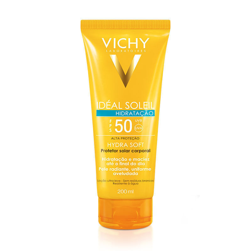 Protetor Solar Corporal Vichy Idéal Soleil Hydrasoft FPS50 200ml