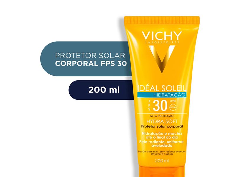 Protetor-Solar-Corporal-Vichy-Ideal-Soleil-Hydrasoft-FPS30-200ml