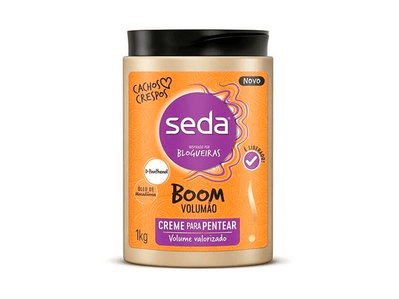 Creme para Pentear Seda Boom Volumão 1Kg
