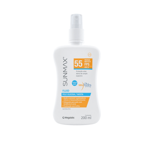 Protetor Solar Sunmax Fluid FPS55 200ml