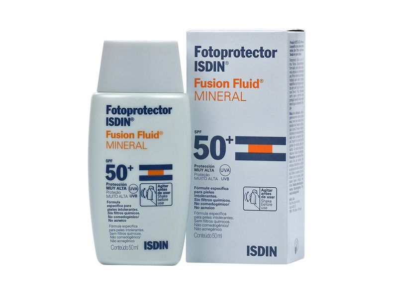 Protetor Solar Isdin Fusion Fluid Mineral FPS50 50 ml