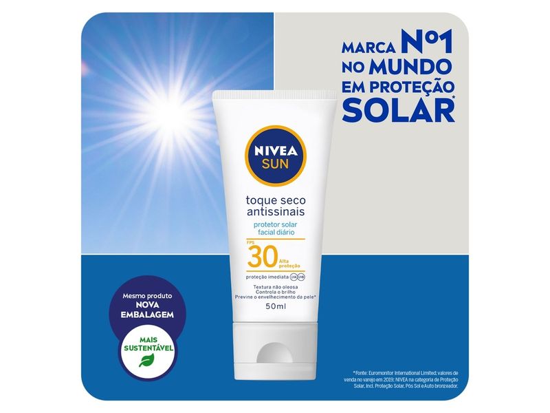 Protetor-Solar-Facial-Antissinais-Nivea-Sun-Toque-Seco-FPS30-50ml