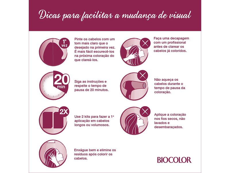 Coloração Creme Biocolor Castanho Escuro Chique 3.0