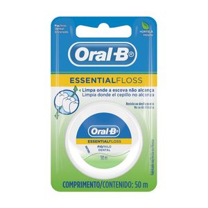 Fio dental Oral-B Essential Floss Hortelã e Menta 50m