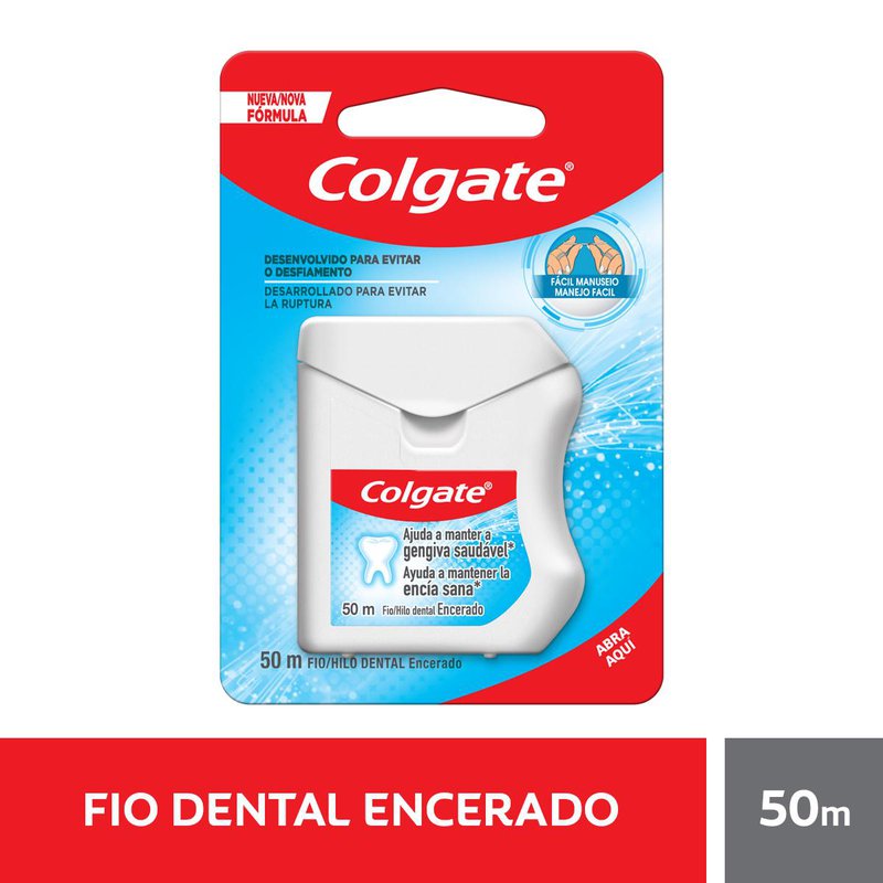 FIO DENTAL COLGATE ENCERADO 50M