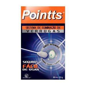 Sistema De Eliminação De Verrugas Pointts 80ml 12 Aplicadores