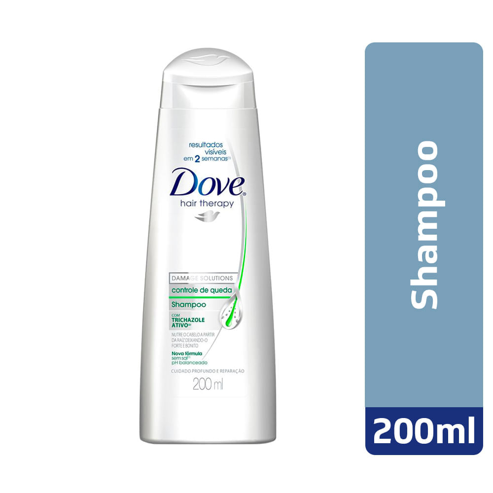 Shampoo Dove Controle de Queda 200ml Farmácia Online Drogal
