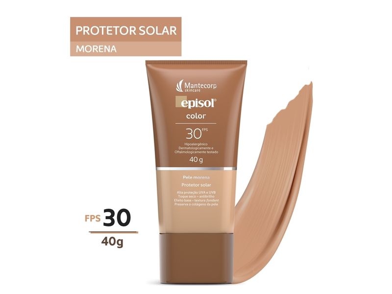 Protetor-Solar-Episol-Color-Pele-Morena-FPS30-40g