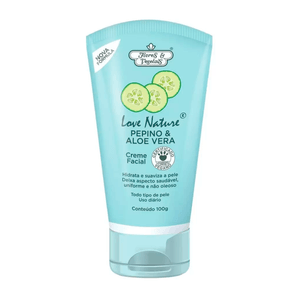 Creme Facial Flores e Vegetais Pepino 100g