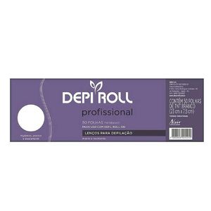 Lenços para Depilação Depi Roll Profissional com 50 Folhas