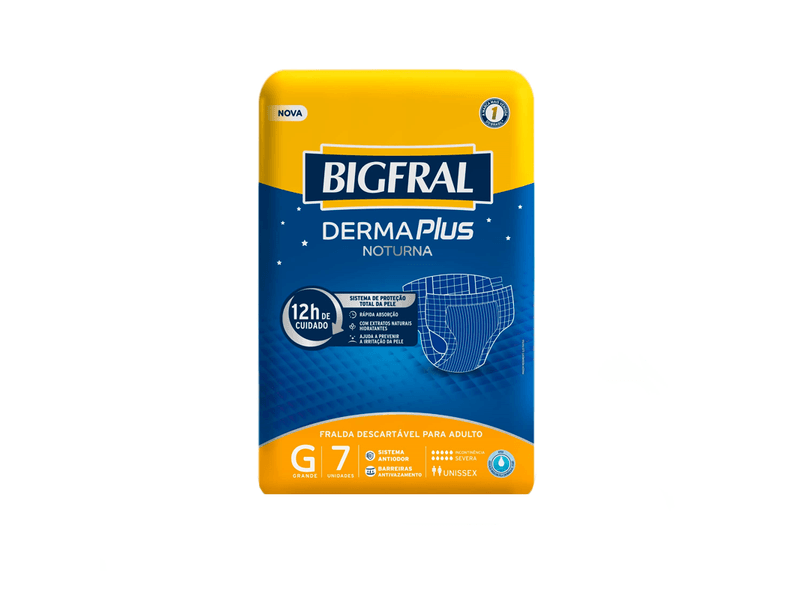 Fralda-Descartavel-Bigfral-Derma-Plus-Noturna-G-7-Unidades