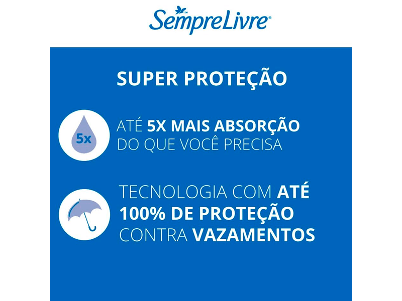 Absorvente-Sempre-Livre Adapt Plus-sem-Abas-8-Unidades
