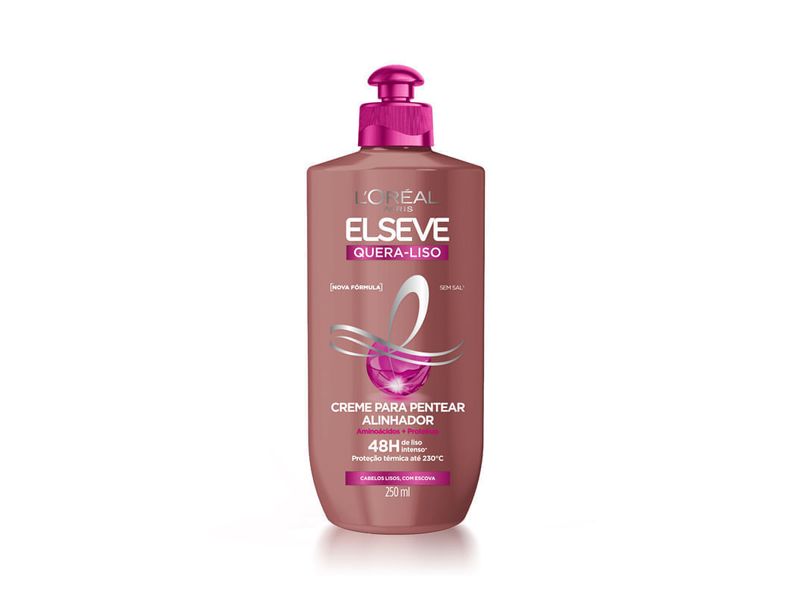 Creme para Pentear Elseve L'oréal Paris Quera-Liso 250ml