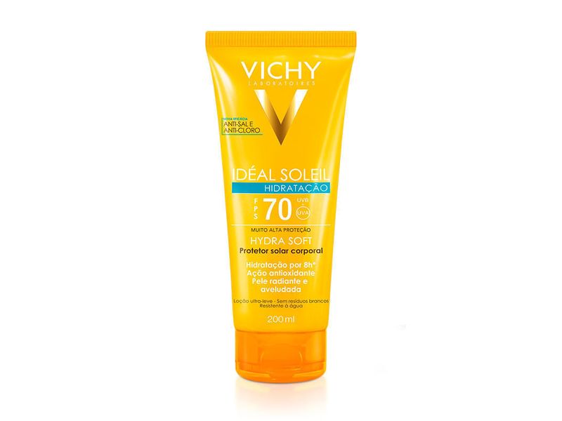 Protetor-Solar-Corporal-Vichy-Ideal-Soleil-Hydrasoft-FPS70-200ml