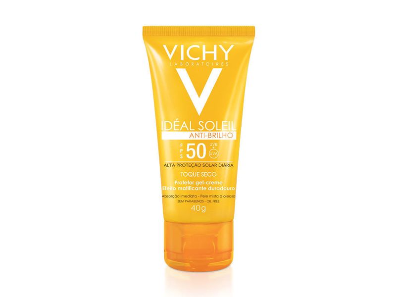 Protetor Gel-Creme Vichy Idéal Soleil Anti-Brilho FPS50 40g